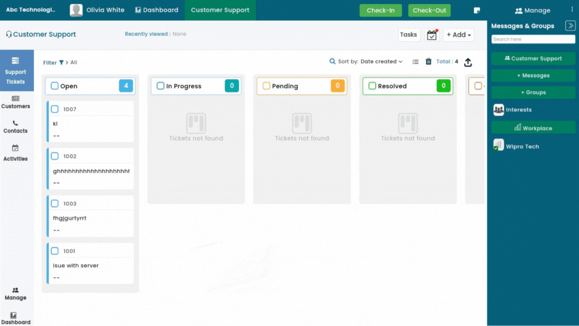 Comprehensive customer service system improving organizational support.