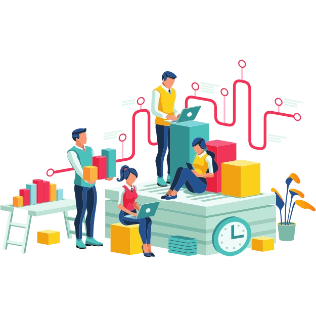 IT helpdesk assisting employees working on-campus, off-campus, or hybrid