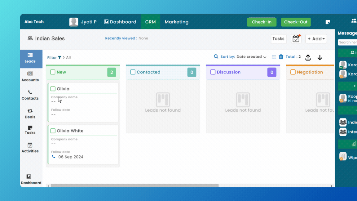 CRM software tracking sales funnels and improving deal conversions.